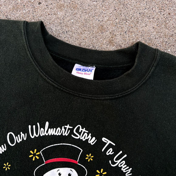 Vintage Walmart Employee Christmas Holidays Crewneck Sweatshirt Sweater Sz- 2XL - Picture 10 of 14